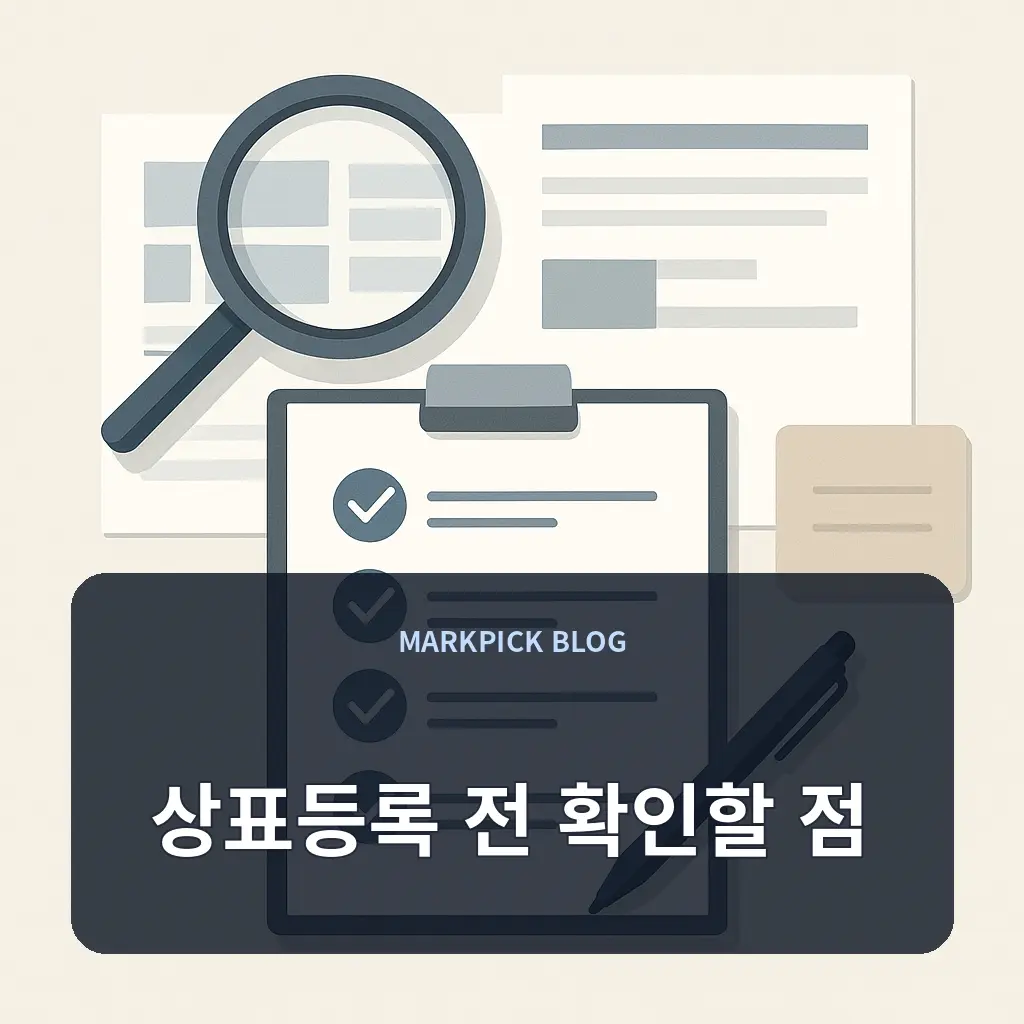 상표등록 전 확인할 점